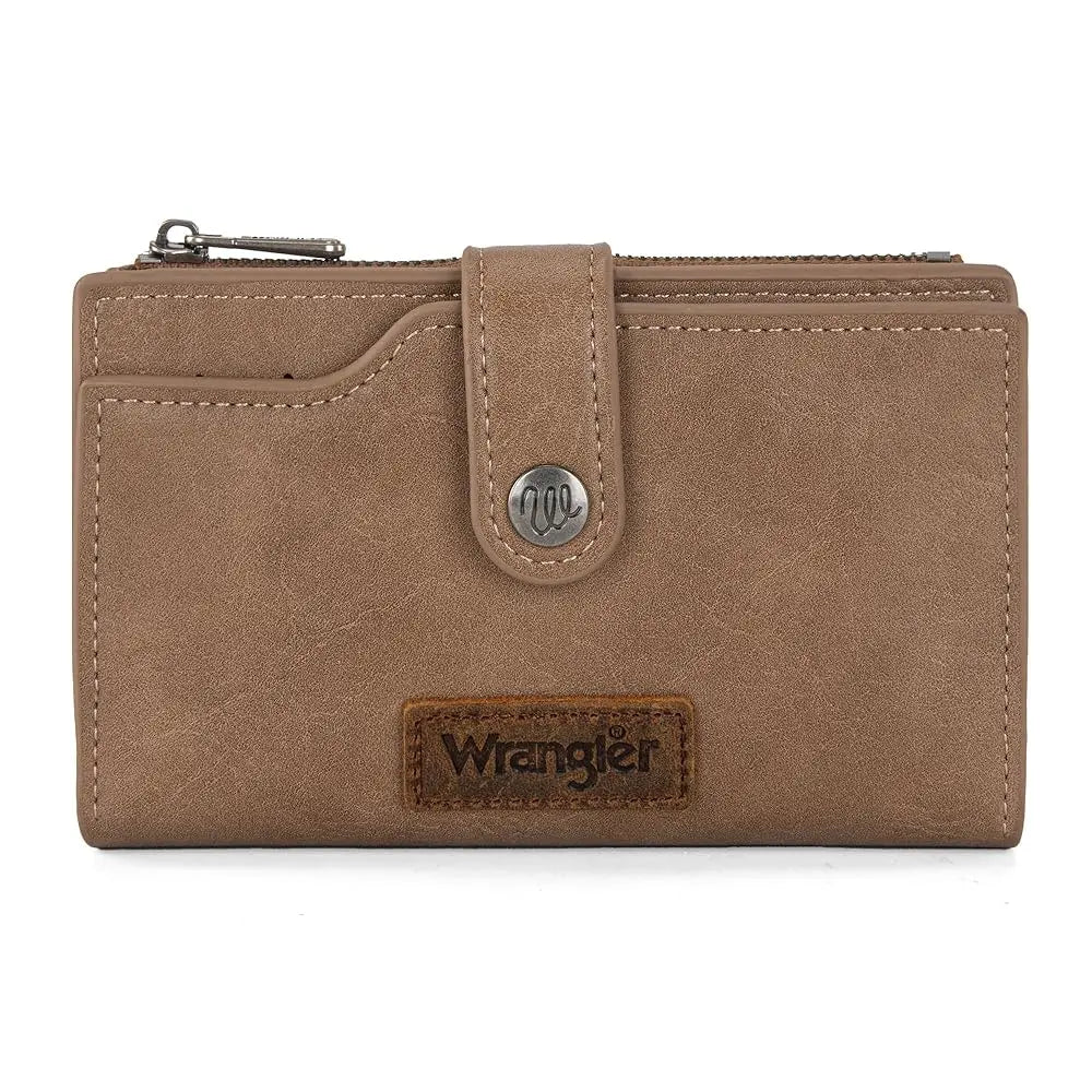 Wrangler Wallet for Women Cow Print Bifold Wallet Card Cases & Money Organizers