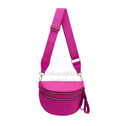 Gold Blush BEST SELLING Nylon Bum Bag Crossbody Bag MORE COLORS! Checkered Bum Bag Versatile Bum Bag