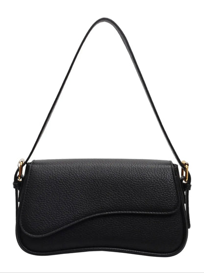 26 Spring/Summer Women's Saddle Bag, Daily Shoulder Bag and Crossbody Bag, Elegant Magnetic Sealed Saddle Bag, Suitable for Daily Use, Party Attendance