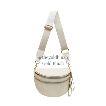 Gold Blush BEST SELLING Nylon Bum Bag Crossbody Bag MORE COLORS! Checkered Bum Bag Versatile Bum Bag