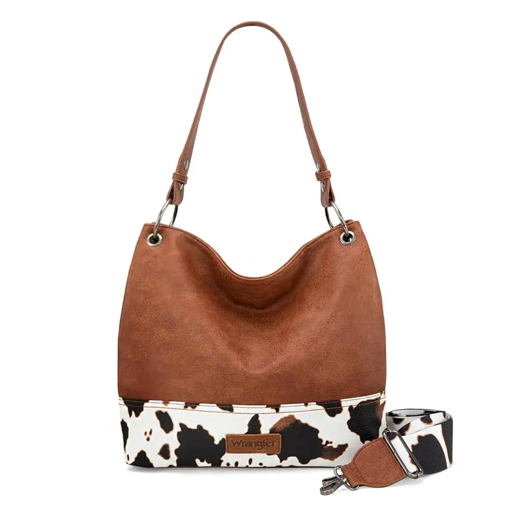 Wrangler Hobo Bag for Women Casual Shoulder Bag with Detachable Strap
