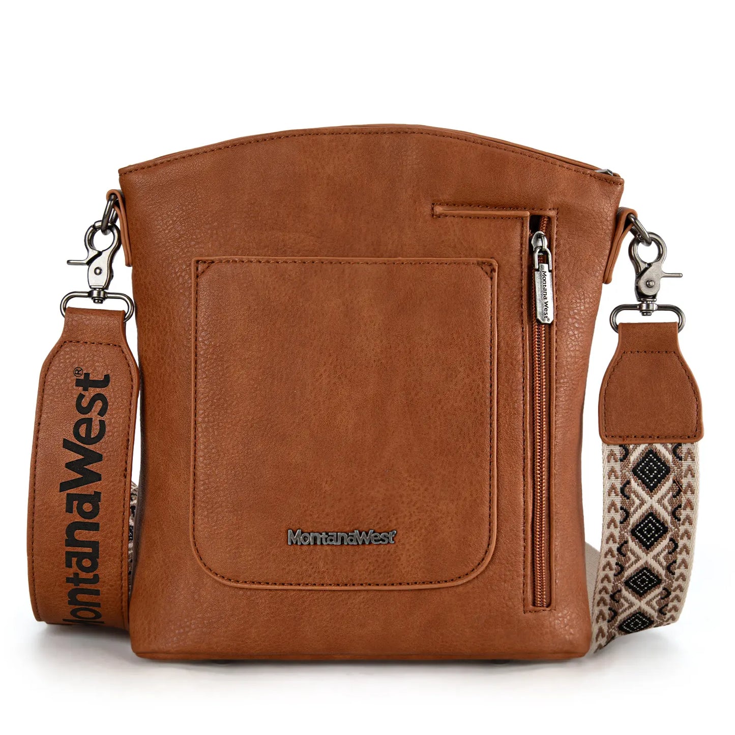 Montana West Double Compartments Cross Body Bag for Women with Adjustable Strap